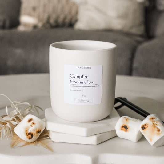 Campfire Marshmallow Candle